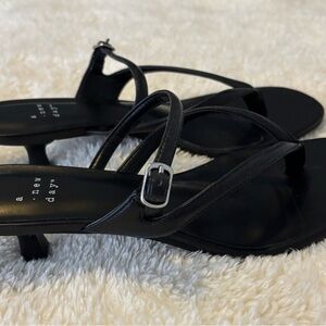 A New Day Women's Sleek Black Sandals